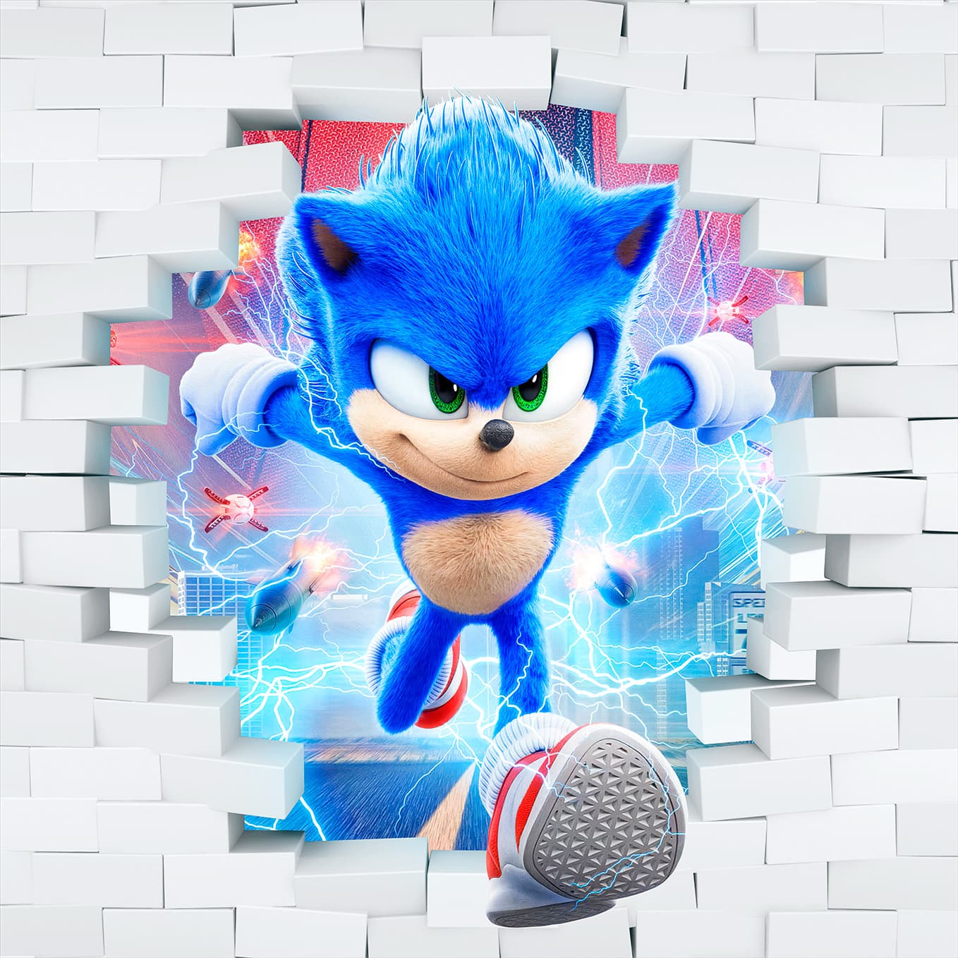 Tapet Sonic 3D pentru Copii